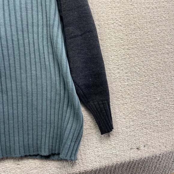 Y2K FUBU Platinum Junkyard Jazz Fat Albert Mens XXL Knit Mock neck sweater Blue - Picture 15 of 16